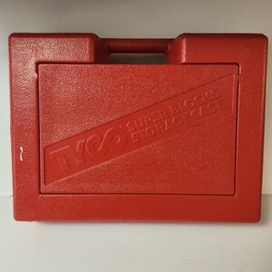 Vintage Red Tyco Super Blocks Storage Case